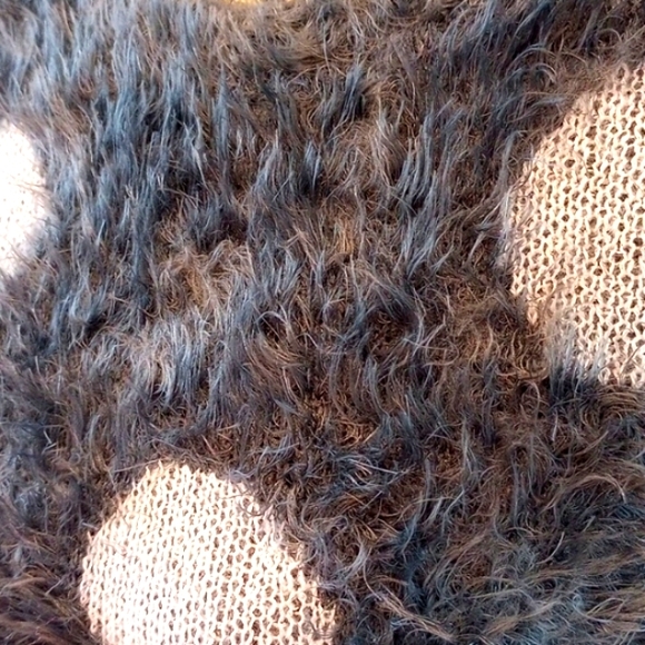 Joseph A. Ladies Eyelash Knit Polka Dot Sweater Size:XS Color:Gray NWOT - Picture 3 of 8